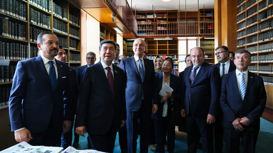 TBMM Başkanı Kurtulmuş, Meclis’te Kazakistan Parlamentosu Meclis Başkanı Koşanov İle Görüştü - Resim: 12