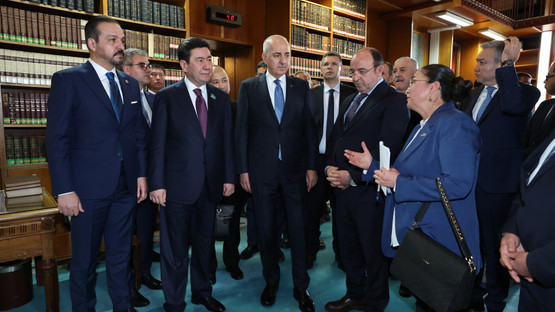 TBMM Başkanı Kurtulmuş, Meclis’te Kazakistan Parlamentosu Meclis Başkanı Koşanov İle Görüştü - Resim: 13