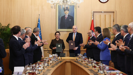 TBMM Başkanı Kurtulmuş, Meclis’te Özbekistan Ali Meclisi Senato Başkanı Narbayeva İle Görüştü - Resim: 13