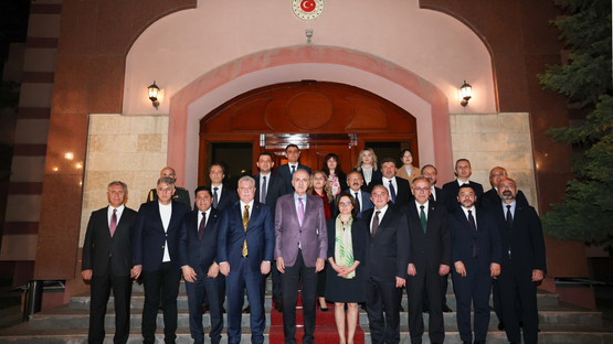 TBMM Başkanı Kurtulmuş, Türkiye'nin Bişkek Büyükelçiliğini Ziyaret Etti - Resim: 1