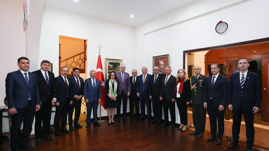 TBMM Başkanı Kurtulmuş, Türkiye'nin Bişkek Büyükelçiliğini Ziyaret Etti - Resim: 3