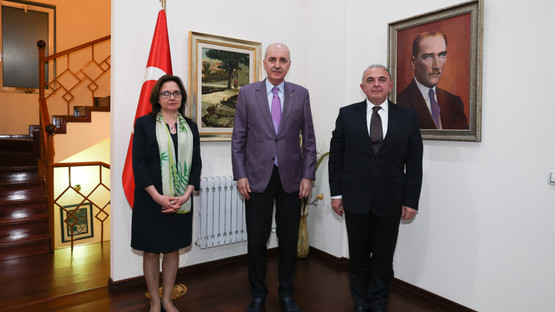 TBMM Başkanı Kurtulmuş, Türkiye'nin Bişkek Büyükelçiliğini Ziyaret Etti - Resim: 4