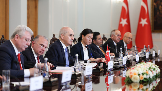 TBMM Başkanı Kurtulmuş, Kırgızistan Parlamento Başkanı Uulu ile görüştü - Resim: 4