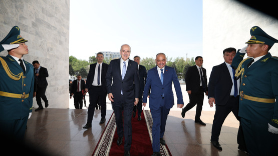 TBMM Başkanı Kurtulmuş, Kırgızistan Parlamento Başkanı Uulu ile görüştü - Resim: 10