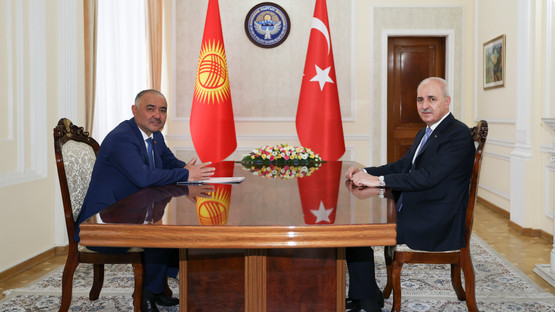 TBMM Başkanı Kurtulmuş, Kırgızistan Parlamento Başkanı Uulu ile görüştü - Resim: 11