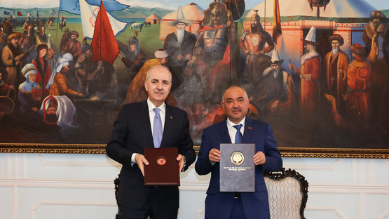 TBMM Başkanı Kurtulmuş, Kırgızistan Parlamento Başkanı Uulu ile görüştü - Resim: 14