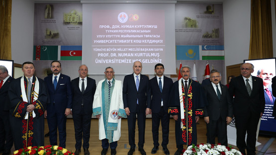 TBMM Başkanı Numan Kurtulmuş, Kırgızistan-Türkiye Manas Üniversitesi’ni Ziyaret Etti - Resim: 14