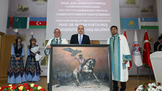 TBMM Başkanı Numan Kurtulmuş, Kırgızistan-Türkiye Manas Üniversitesi’ni Ziyaret Etti - Resim: 18