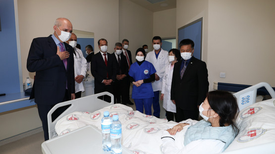 TBMM Başkanı Kurtulmuş, Bişkek’te Recep Tayyip Erdoğan Kırgız-Türk Dostluk Hastanesini Ziyaret Etti - Resim: 3