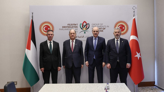 TBMM Başkanı Kurtulmuş, İstanbul’da Filistin Ulusal Konseyi Başkanı Fattouh İle Görüştü - Resim: 3