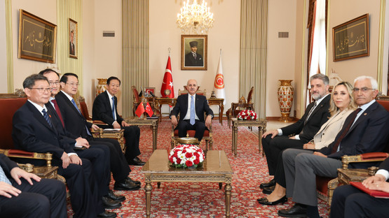 TBMM Başkanı Kurtulmuş, Çin Ulusal Halk Kongresi Daimi Komitesi Başkan Yardımcısı Şiao'yu Kabul Etti - Resim: 1
