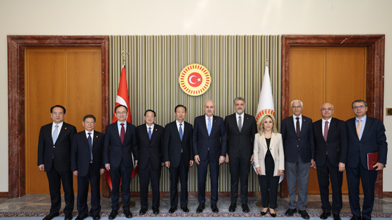 TBMM Başkanı Kurtulmuş, Çin Ulusal Halk Kongresi Daimi Komitesi Başkan Yardımcısı Şiao'yu Kabul Etti - Resim: 3