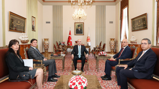 TBMM BAŞKANI KURTULMUŞ, BULGARİSTAN'IN ANKARA BÜYÜKELÇİSİ TCHOLAKOV'U KABUL ETTİ - Resim: 1