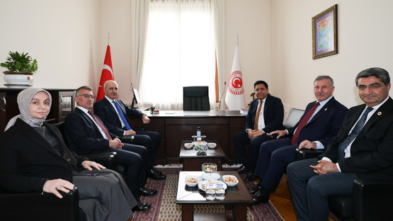 TBMM BAŞKANI KURTULMUŞ, İYİ PARTİ GENEL BAŞKANI DERVİŞOĞLU’NU ZİYARET ETTİ - Resim: 1