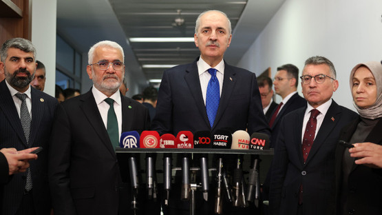 TBMM Başkanı Kurtulmuş, Hüda Par Genel Başkanı Yapıcıoğlu’nu Ziyaret Etti - Resim: 1