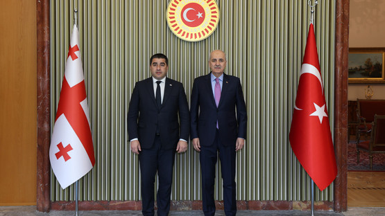 TBMM Başkanı Kurtulmuş, Gürcistan Parlamentosu Başkanı Papuashvili İle Ortak Basın Toplantısı Düzenledi - Resim: 1