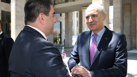 TBMM Başkanı Kurtulmuş, Gürcistan Parlamentosu Başkanı Papuashvili İle Ortak Basın Toplantısı Düzenledi - Resim: 2