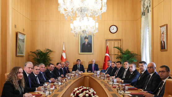 TBMM Başkanı Kurtulmuş, Gürcistan Parlamentosu Başkanı Papuashvili İle Ortak Basın Toplantısı Düzenledi - Resim: 7