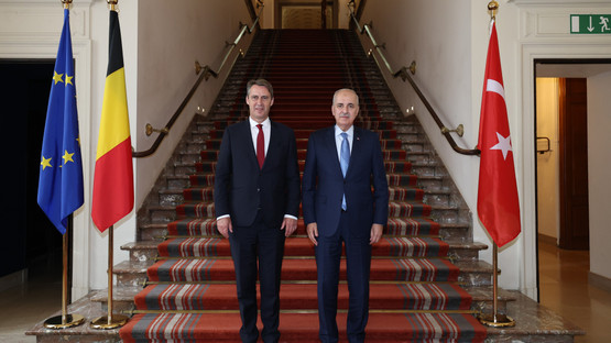 TBMM Başkanı Kurtulmuş, Belçika Senato Başkanı Vincent Blondel İle Görüştü - Resim: 10