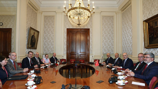 TBMM Başkanı Kurtulmuş, Belçika Senato Başkanı Vincent Blondel İle Görüştü - Resim: 7
