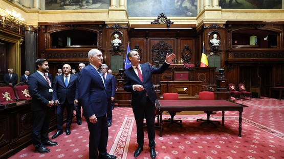 TBMM Başkanı Kurtulmuş, Belçika Senato Başkanı Vincent Blondel İle Görüştü - Resim: 6