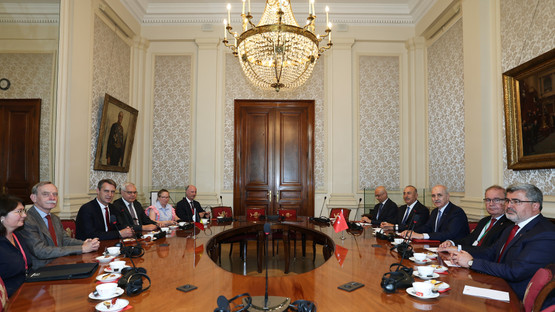 Bel&ccedil;ika Senato Başkanı Vincent Blondel İle G&ouml;r&uuml;şme