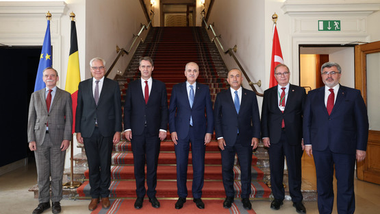 Bel&ccedil;ika Senato Başkanı Vincent Blondel İle G&ouml;r&uuml;şme