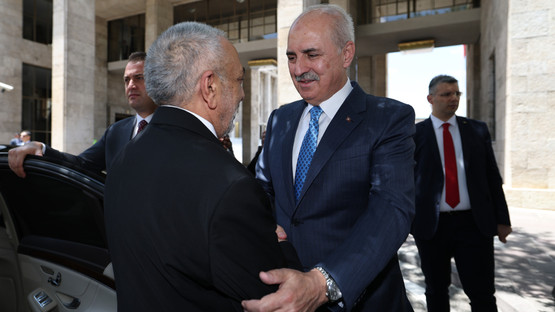 TBMM Başkanı Kurtulmuş, Irak Temsilciler Meclisi Başkanı Meşhedani İle Ortak Basın Toplantısı Düzenledi - Resim: 2