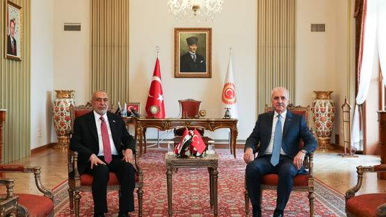 TBMM Başkanı Kurtulmuş, Irak Temsilciler Meclisi Başkanı Meşhedani İle Ortak Basın Toplantısı Düzenledi - Resim: 3