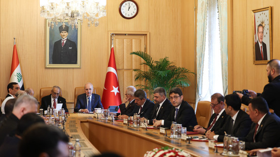 TBMM Başkanı Kurtulmuş, Irak Temsilciler Meclisi Başkanı Meşhedani İle Ortak Basın Toplantısı Düzenledi - Resim: 4