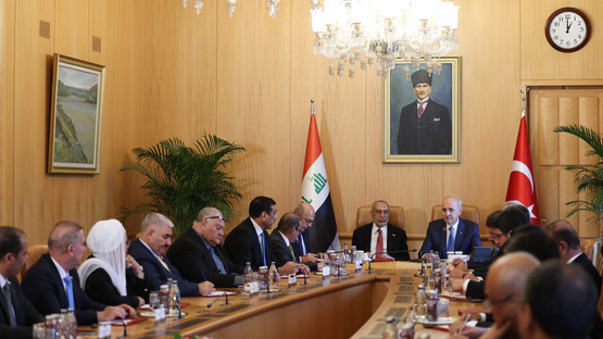 TBMM Başkanı Kurtulmuş, Irak Temsilciler Meclisi Başkanı Meşhedani İle Ortak Basın Toplantısı Düzenledi - Resim: 5