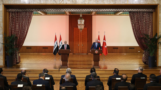 TBMM Başkanı Kurtulmuş, Irak Temsilciler Meclisi Başkanı Meşhedani İle Ortak Basın Toplantısı Düzenledi - Resim: 9