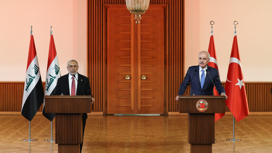 TBMM Başkanı Kurtulmuş, Irak Temsilciler Meclisi Başkanı Meşhedani İle Ortak Basın Toplantısı Düzenledi - Resim: 11