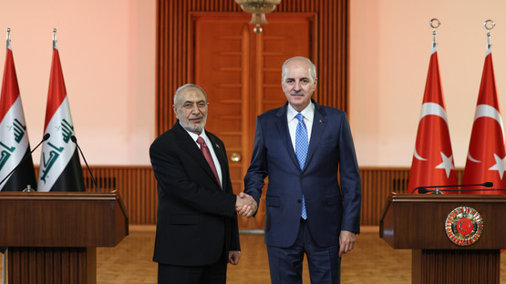 TBMM Başkanı Kurtulmuş, Irak Temsilciler Meclisi Başkanı Meşhedani İle Ortak Basın Toplantısı Düzenledi - Resim: 13