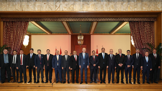 TBMM Başkanı Kurtulmuş, Irak Temsilciler Meclisi Başkanı Meşhedani İle Ortak Basın Toplantısı Düzenledi - Resim: 14