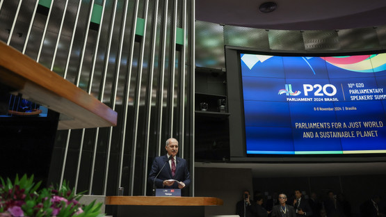 G20 Parlamento Başkanları Zirvesi Kapsamında D&uuml;zenlenen Parlamentoların A&ccedil;lık, Yoksulluk ve Eşitsizlik ile M&uuml;cadeleye Katkısı Başlıklı Oturumda Hitap