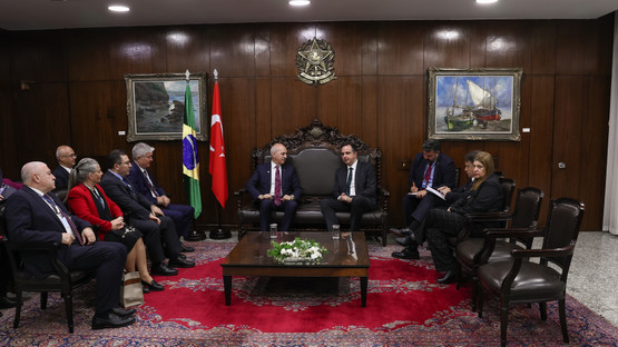 Brezilya Federal Senatosu Başkanı Rodrigo Pacheco ile G&ouml;r&uuml;şme