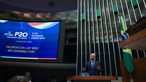 G20 Parlamento Başkanları Zirvesi (P20) Kapsamında 21. Y&uuml;zyılın Zorluklarına Uyum Sağlayan K&uuml;resel Y&ouml;netişimin İnşasında Parlamentolar&nbsp;Başlıklı Oturumda Hitap