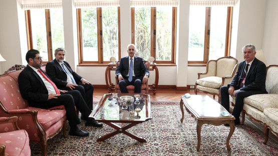 Latin Amerika İslam'ı Yayma Merkezi Temsilcileri Ahmed Ali Saifi ve Wissam Marwan'ı Kabul