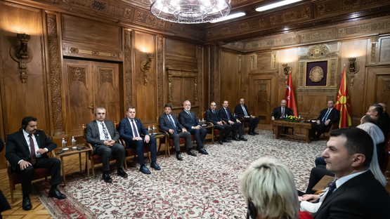 Kuzey Makedonya Meclis Başkanı Afrim Gaşi İle G&ouml;r&uuml;şme