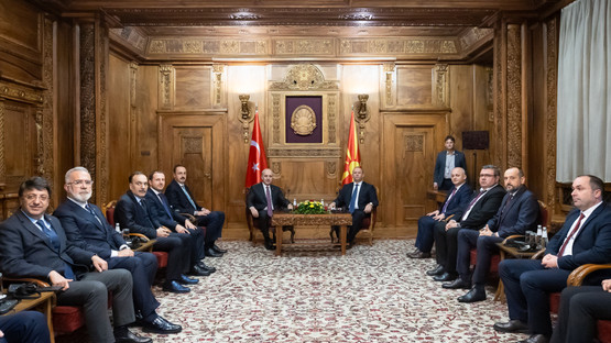 Kuzey Makedonya Meclis Başkanı Afrim Gaşi İle G&ouml;r&uuml;şme