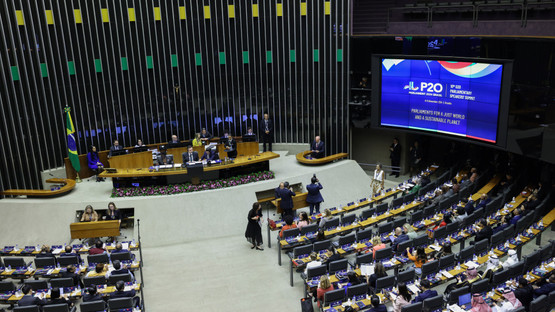 G20 Parlamento Başkanları Zirvesi (P20) Kapsamında D&uuml;zenlenen Parlamentoların A&ccedil;lık, Yoksulluk ve Eşitsizlik ile M&uuml;cadeleye Katkısı Başlıklı Oturumda Hitap
