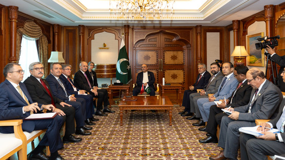 Pakistan Cumhurbaşkanı Asıf Ali Zardari ile G&ouml;r&uuml;şme