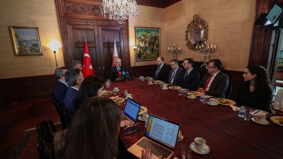 T&uuml;rk Basın Kuruluşlarının Temsilcileriyle G&ouml;r&uuml;şme