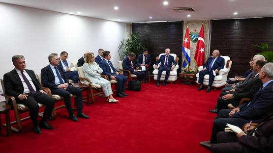 K&uuml;ba Başbakanı Manuel Marrero Cruz İle G&ouml;r&uuml;şme