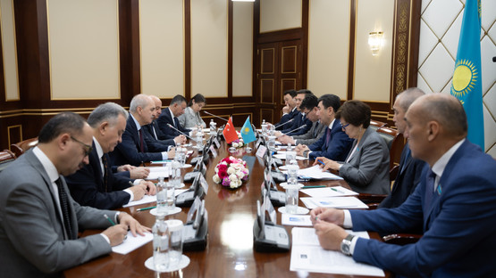 Kazakistan Cumhuriyeti Meclis Başkanı Yerlan Koşanov ile G&ouml;r&uuml;şme