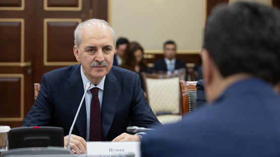 Kazakistan Cumhuriyeti Meclis Başkanı Yerlan Koşanov ile G&ouml;r&uuml;şme