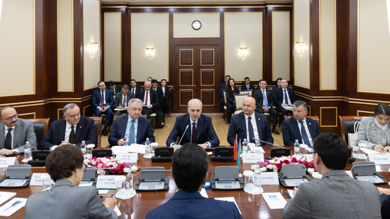 Kazakistan Cumhuriyeti Meclis Başkanı Yerlan Koşanov ile G&ouml;r&uuml;şme