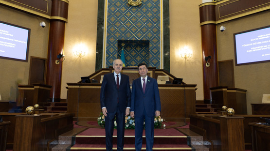 Kazakistan Cumhuriyeti Meclis Başkanı Yerlan Koşanov ile G&ouml;r&uuml;şme