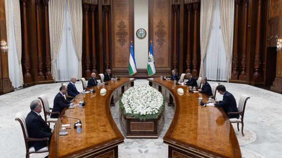 &Ouml;zbekistan Cumhuriyeti Cumhurbaşkanı Şevket Mirziyoyev Tarafından Kabul